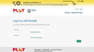 PlayOLG Online Casino and Lottery | Self-Excluded Login