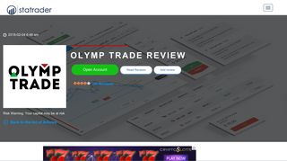 Olymp Trade Review - SCAM BEWARE! - Demo - Login - Statrader