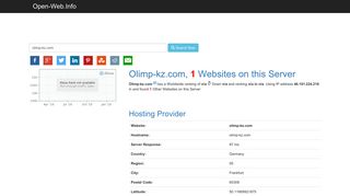 Olimp-kz.com is Online Now - Open-Web.Info