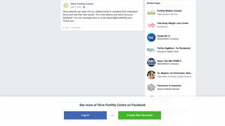 Olive patients can login into our... - Olive Fertility Centre | Facebook