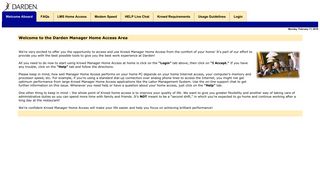 Manager Home Access: Welcome - Darden Restaurants