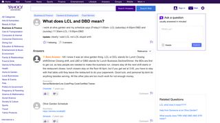 what does LCL and DBD mean? | Yahoo Answers