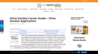 Olive Garden Career Guide – Olive Garden Application 2019 | Job ...