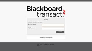 eAccounts Home - Blackboard