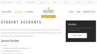 Student Accounts | Olivet Nazarene University