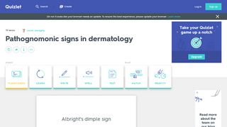Pathognomonic signs in dermatology Flashcards | Quizlet