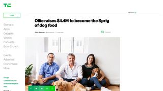 Ollie raises $4.4M to become the Sprig of dog food | TechCrunch