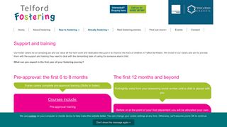 Support and training Information - Telford Fostering