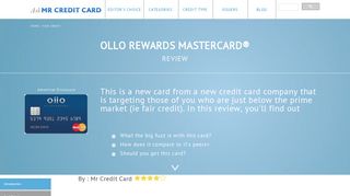 Ollo Rewards MasterCard Credit Card Review - Another Choice For ...