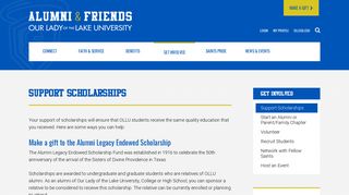 OLLU Alumni & Friends - Support Scholarships