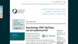 OMC MyChart Patient Portal - Olmsted Medical Center - Rochester, MN
