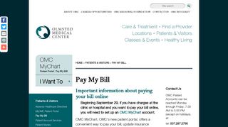 Pay My Bill - Olmsted Medical Center - Rochester, MN