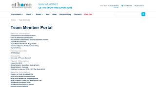 Team Member Portal - AtHome