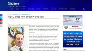 OLSD adds new security position - Delaware Gazette