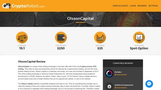 OlssonCapital Crypto Trading Platform Review - Crypto Robot