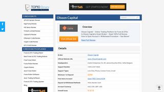 Olsson Capital Unbiased Review | Account Types | Read More