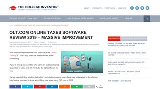 OLT.com Online Taxes Software Review 2019 - Massive Improvement