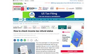 How to check income tax refund status - The Economic Times