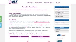 About OnLine Taxes - Tax Return Preparation, Efile your federal and ...