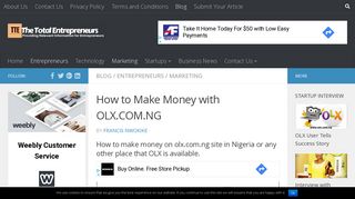 How to Make Money with OLX.COM.NG - The Total Entrepreneurs