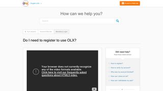 Do I need to register to use OLX? – OLX Lebanon
