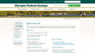Contact Us - Olympia Federal Savings (Olympia, WA)