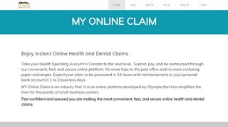 Online Health Dental Claims - Olympia Benefits