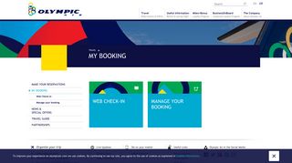 Manage your Booking | Olympic Air