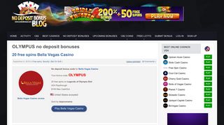 OLYMPUS no deposit bonus codes