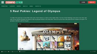 Play Legend of Olympus | Casino-Mate Online Casino