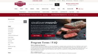 Omaha Steaks Member Benefits - My Account