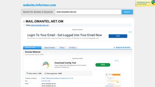 mail.omantel.net.om at WI. Omantel Webmail - Website Informer