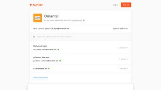 Omantel - email addresses & email format • Hunter - Hunter.io