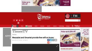 Mwasalat and Omantel provide free wifi on buses - Times Of Oman