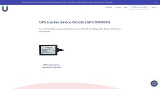 OmaticsGPS OMU08G GPS device · Uboro vehicle tracking software