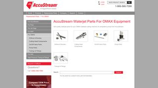 AccuStream Waterjet Parts For OMAX Equipment