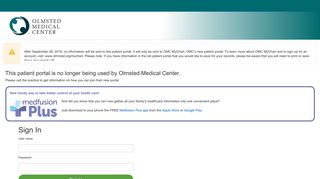 Patient Portal - Olmsted Medical Center - Medfusion