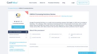 OMEGA Processing Solutions Review 2018 - CardFellow