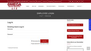 Employee Login - Omega PT - Rochester MI Physical Therapy