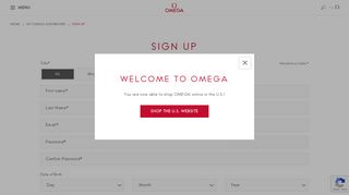 Sign Up - Omega