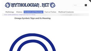 Omega Symbol/Sign and Its Meaning - Mythologian - Mythologian NET