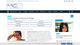 How to Create an Account on Omegle | How to Chat Online