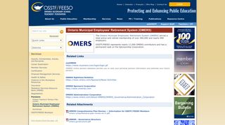 Ontario Municipal Employees' Retirement System (OMERS) - osstf