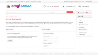 Affiliate Program - OMG ! Bazaar