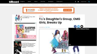 T.I.'s Daughter's Group, OMG Girlz, Breaks Up | Billboard