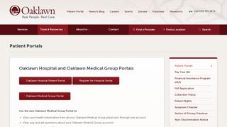 Patient Portals | Oaklawn