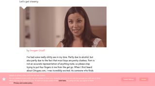 I tried omgyes, the website which supposedly helps you have better sex