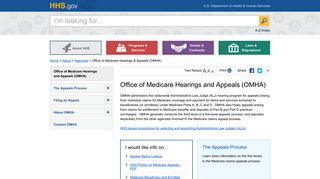 Office of Medicare Hearings and Appeals (OMHA) | HHS.gov