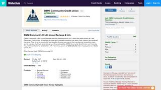 OMNI Community Credit Union Reviews - WalletHub