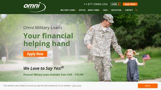 Personal Military Loans, Fast and Easy to Apply - Omni Financial®